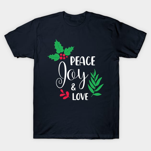 Peace Day and Love - Merry Christmas Gift T-Shirt by xoclothes